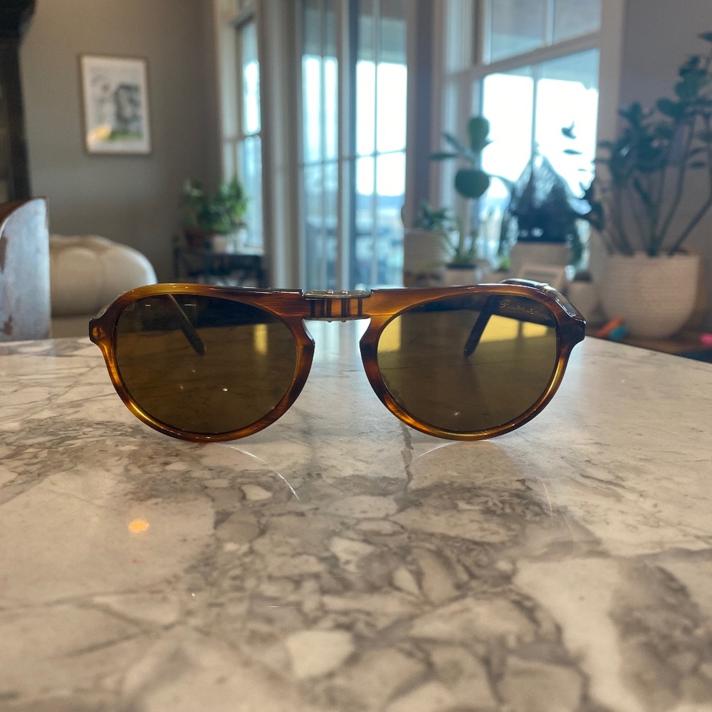 Ralph Lauren Purple Label tortoise shell folding Sunglasses